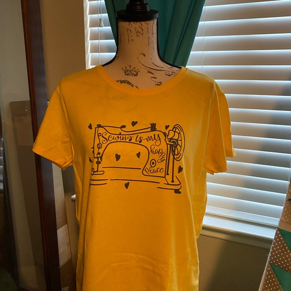 Yellow Sewista Sewing T-Shirt - Picture 2 of 3